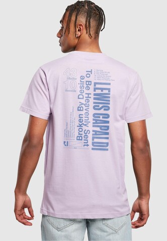 Merchcode Shirt 'Lewis Capaldi - Tour' in Lila