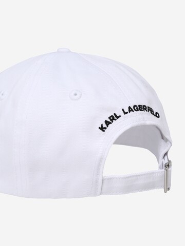 Cappello da baseball 'Ikonik 2.0' di Karl Lagerfeld in bianco