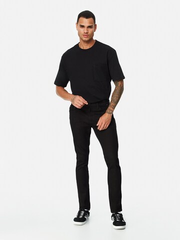 Mavi Skinny Hose 'JAMES' in Schwarz