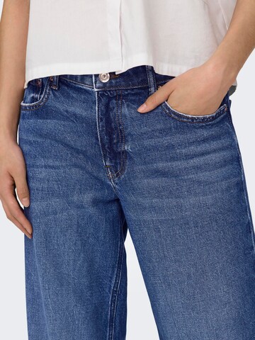 ONLY Wide leg Jeans 'CHRIS' in Blauw