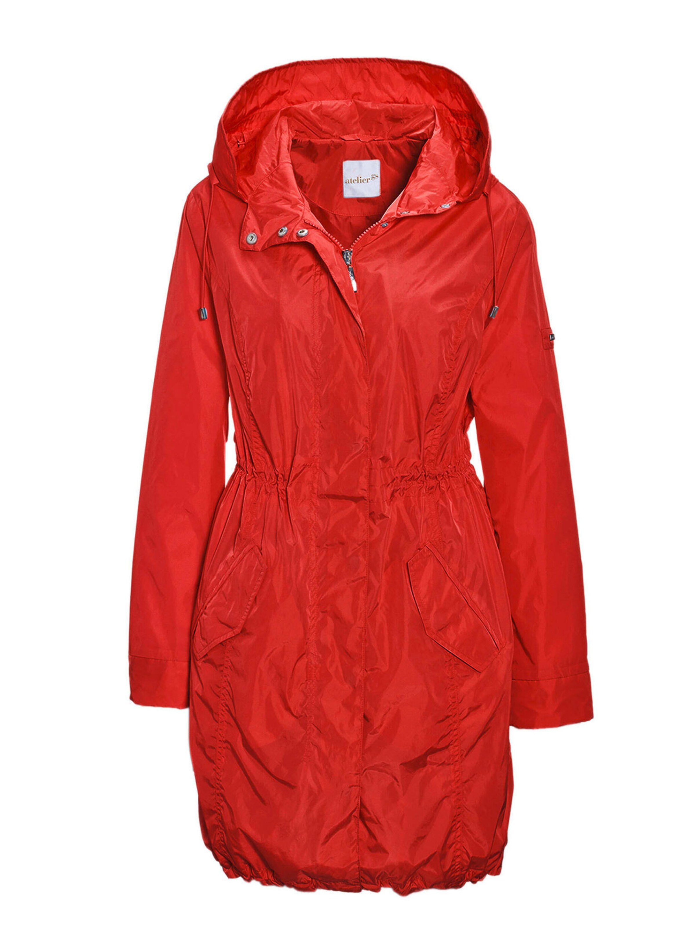 Goldner Between-seasons parka in Red: front