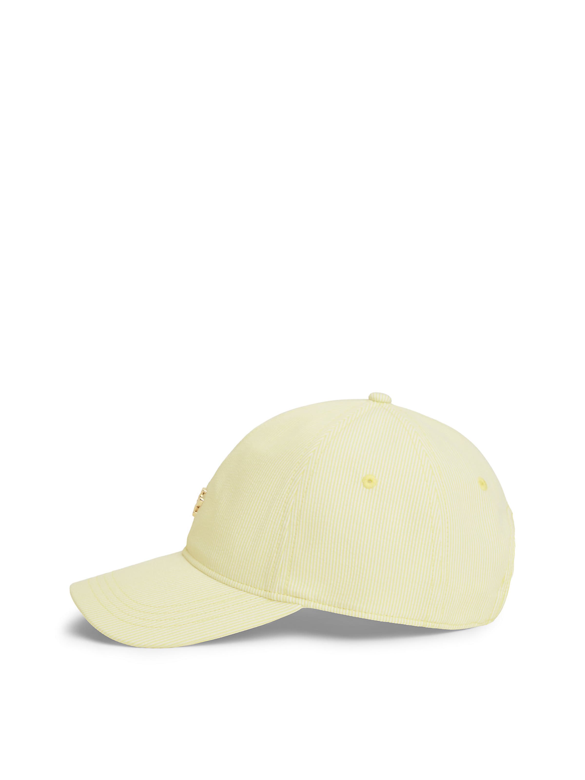 TOMMY HILFIGER Cap 'Seersucker' in Gelb