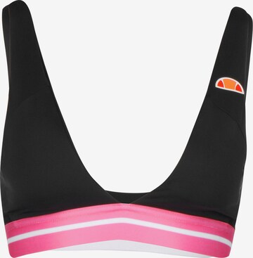 ELLESSE Triangle Bikini Top 'Badian' in Black: front