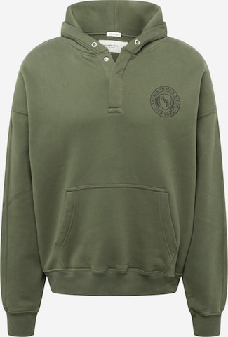Abercrombie & Fitch Sweatshirt in Groen: voorkant