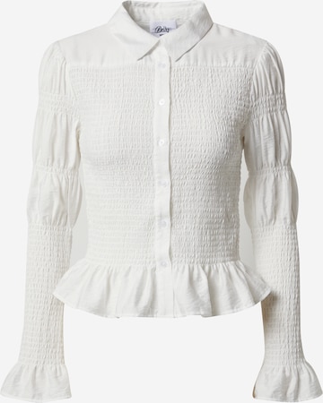 Bella x ABOUT YOU - Blusa 'Vicky' en blanco: frente