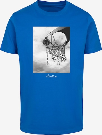 Mister Tee Shirt 'Ballin 2.0' in Blue: front