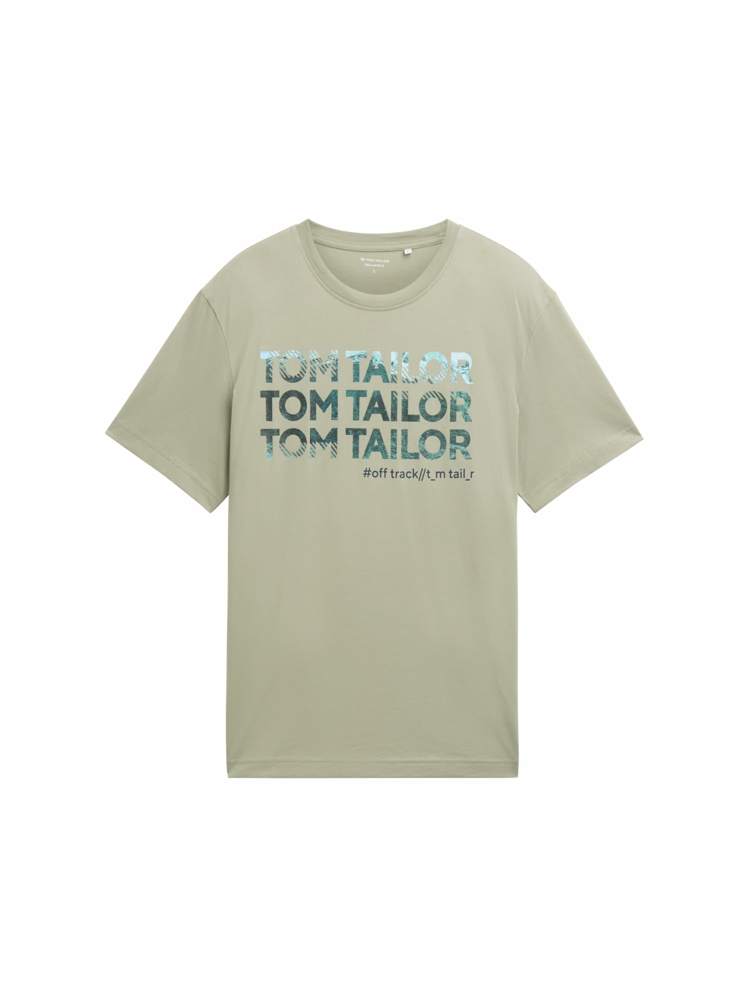 TOM TAILOR T-shirt i grön: framsida
