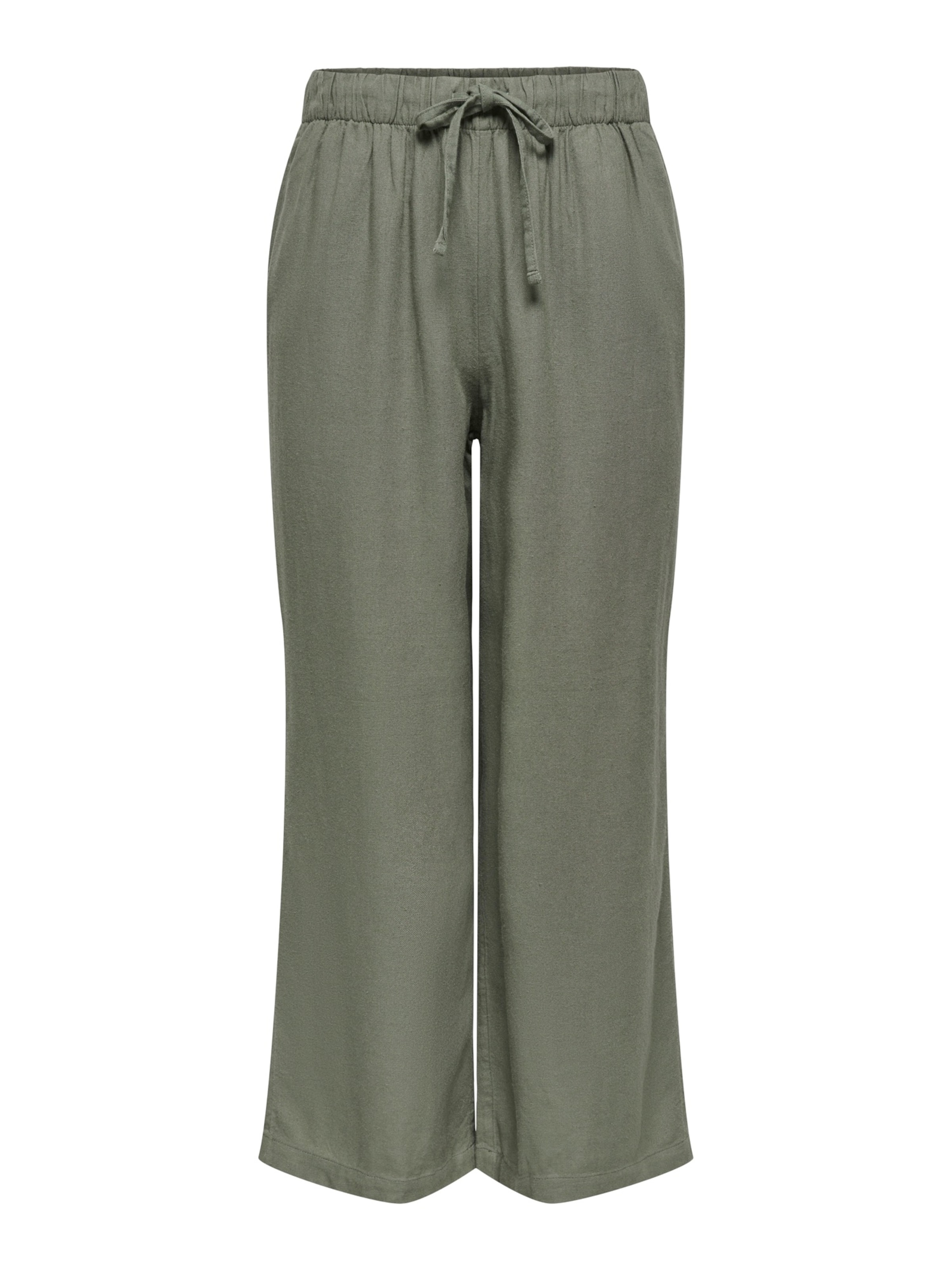 ONLY Zvonové kalhoty Kalhoty 'ONLGOA' – zelená: přední strana