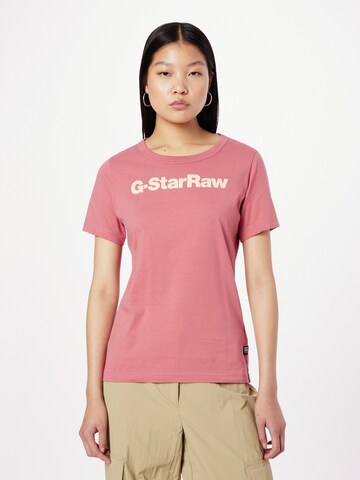 G-Star RAW Póló - rózsaszín: elől