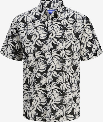 Jack & Jones Junior Comfort fit Button Up Shirt in Black: front