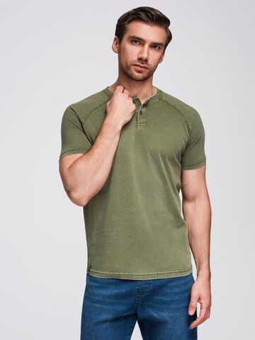 Ombre Shirt in Groen: voorkant