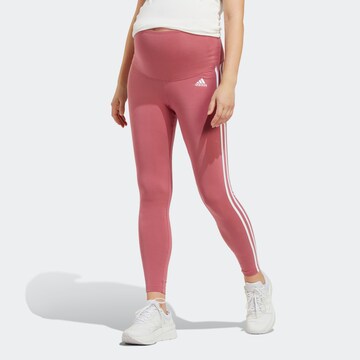 ADIDAS SPORTSWEAR Skinny Workout Pants in Pink: front