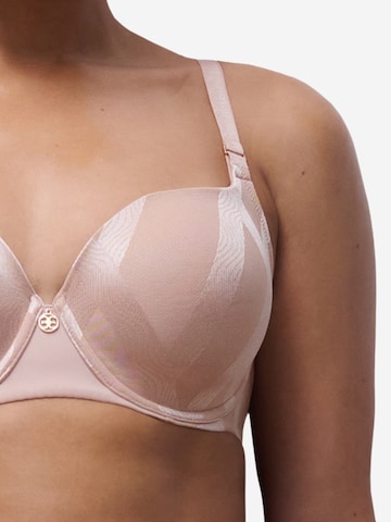 Chantelle T-shirt Bra 'Glaze' in Beige