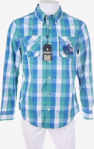 ARQUEONAUTAS Button-down-Hemd M in Blau: predná strana