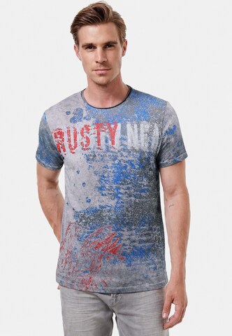 Rusty Neal T-Shirt in Grau: Vorderseite