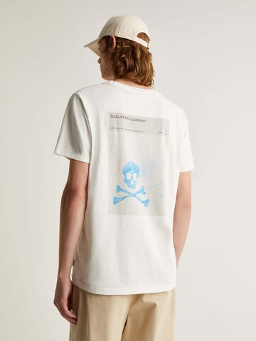Scalpers Shirt 'New Stroke' in Wit: voorkant