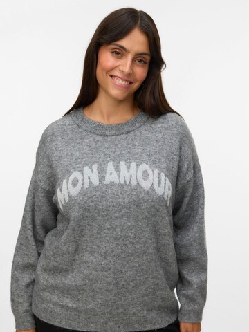 Pull-over Vero Moda Curve en gris : devant