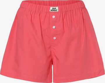 Marie Lund Pyjama-Shorts ' ' in Rot: predná strana