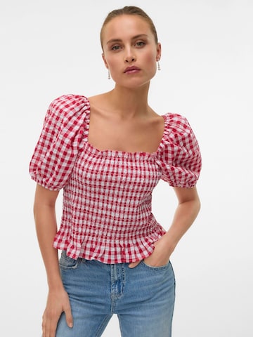 VERO MODA Shirt 'VMCarrie' in Rood: voorkant
