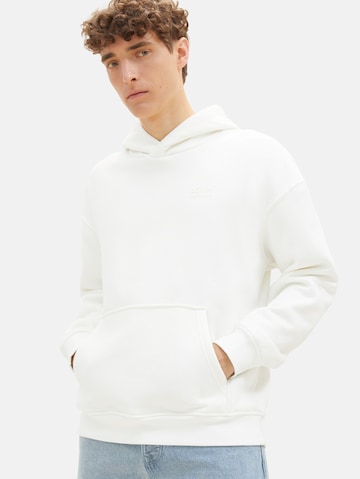 TOM TAILOR DENIM Sweatshirt i hvid