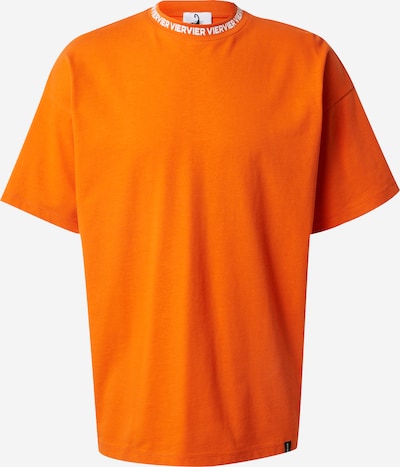 VIERVIER Camiseta 'Beren' en naranja oscuro / blanco, Vista del producto