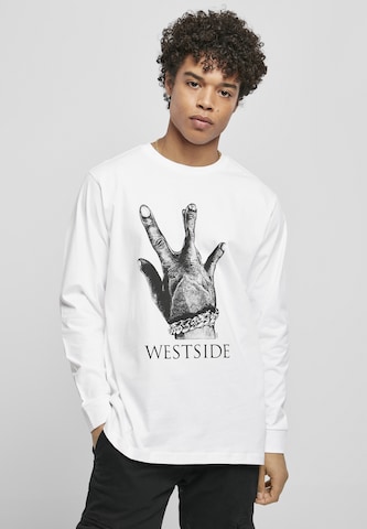 Coupe regular T-Shirt 'Westside Connection' Mister Tee en blanc : devant