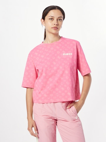 Tricou funcțional 'Aletha' de la GUESS pe roz: față