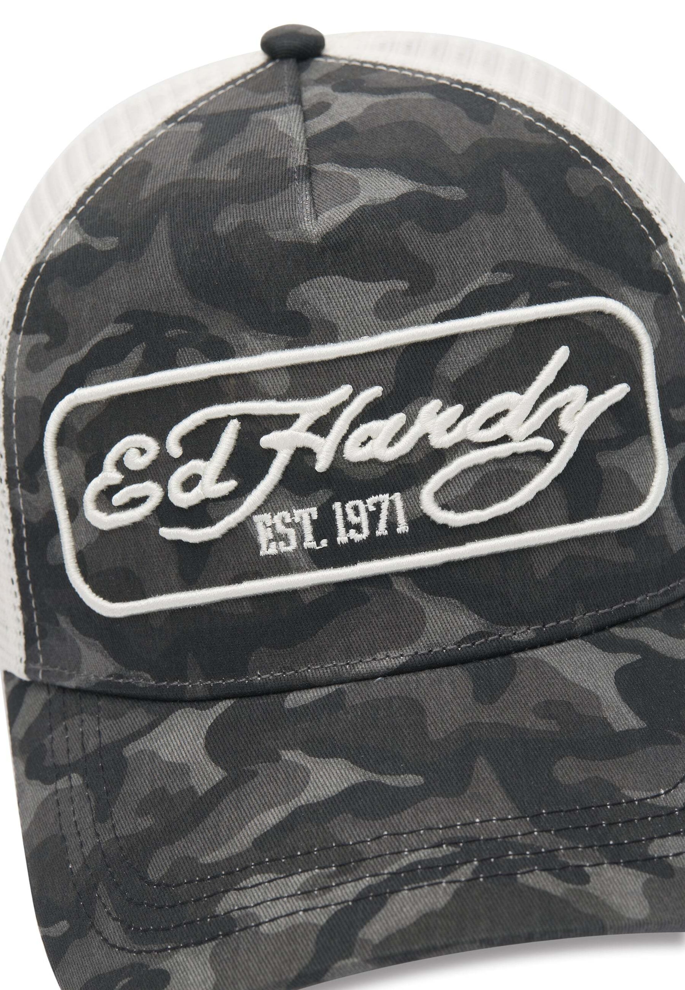 Ed Hardy Cap '1971' in Black
