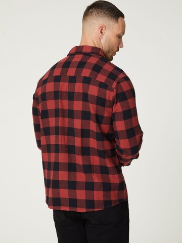 Coupe regular Chemise 'Efe' DAN FOX APPAREL en rouge