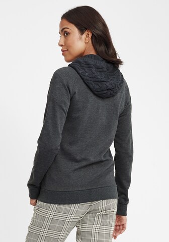 Oxmo Kapuzensweatjacke 'Matilda' in Grau