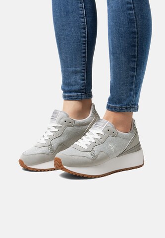Sneaker bassa 'BAYLE003W/5NU1' di U.S. POLO ASSN. in grigio