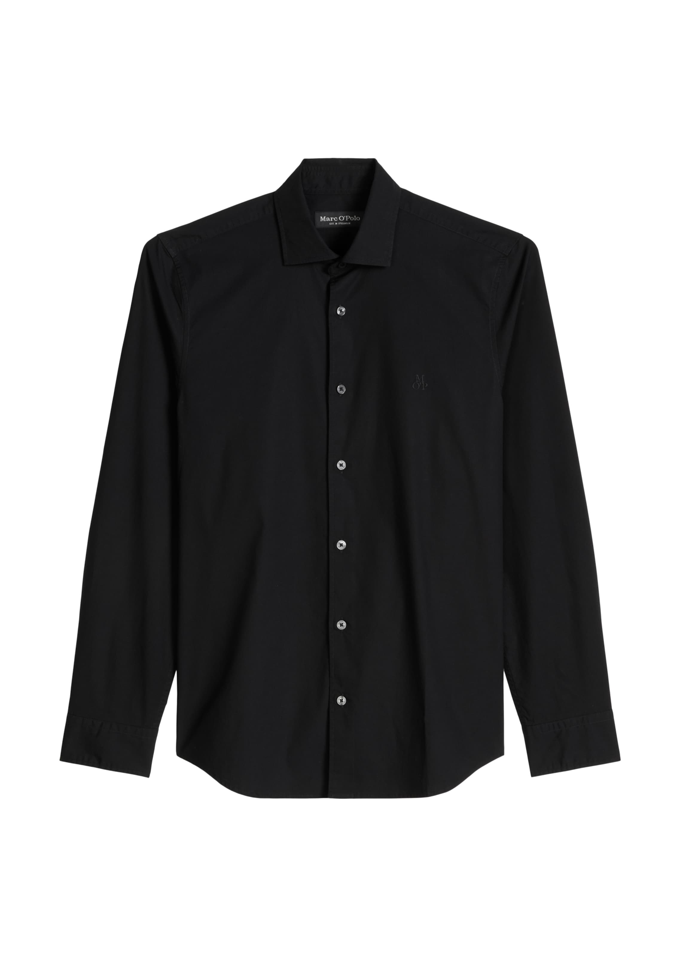 Marc O'Polo Button Up Shirt in Black: front