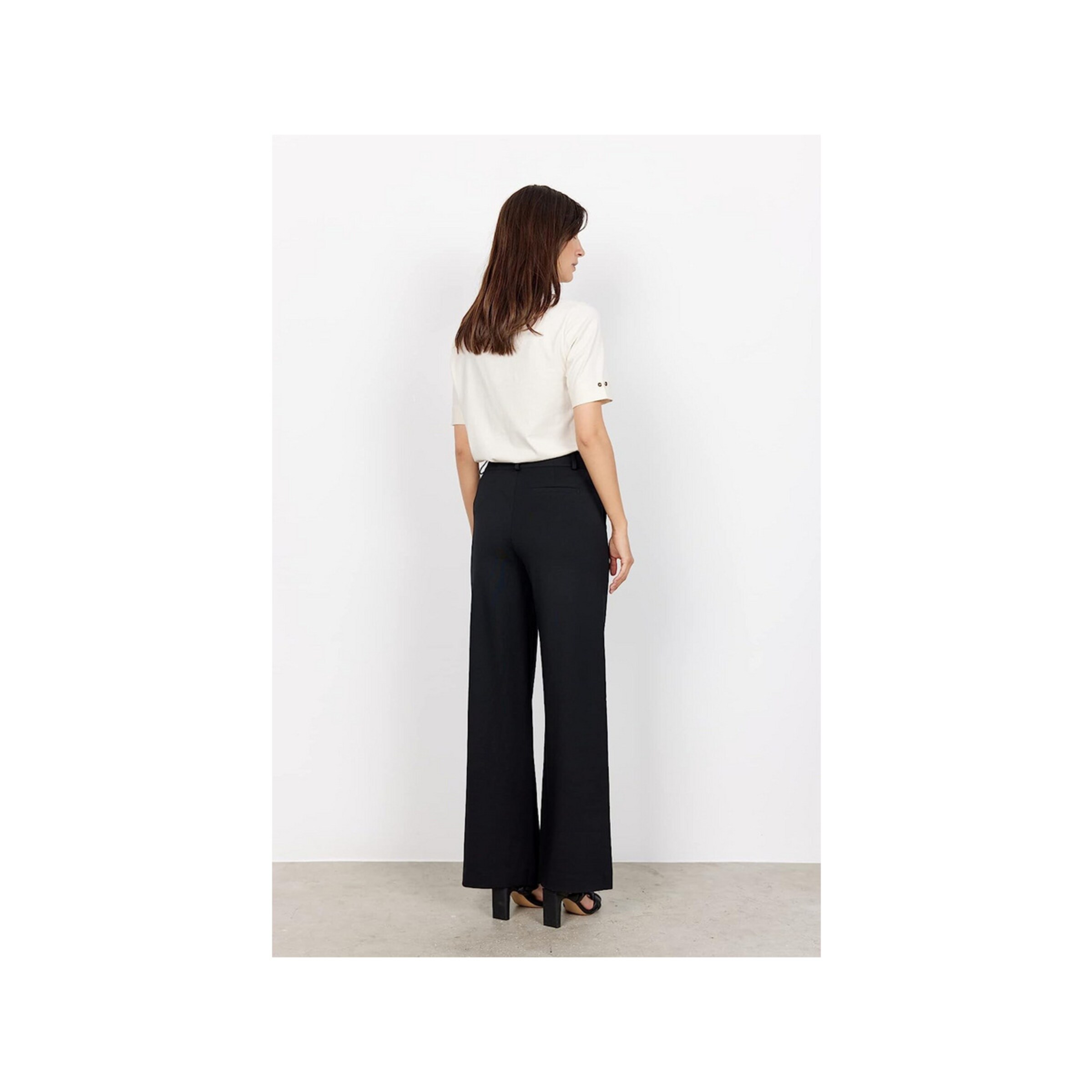 Soyaconcept Wide leg Pants 'Daniela' in Black
