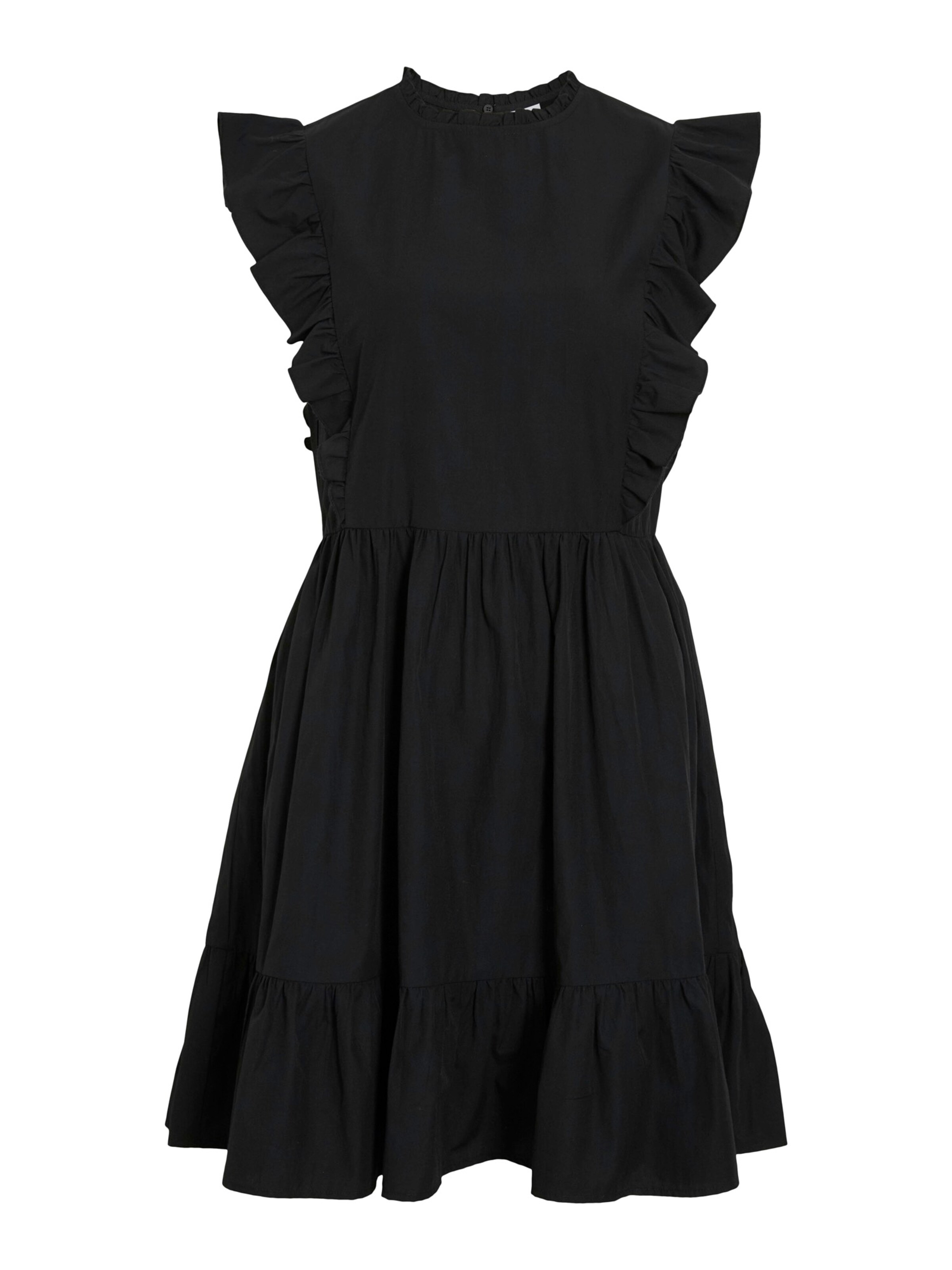 VILA Poletna obleka 'VIRUFELLA' | črna barva: sprednja stran