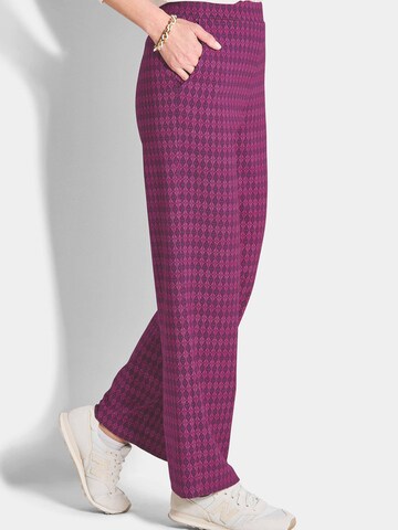 Goldner Wide leg Trousers 'Vera' in Pink