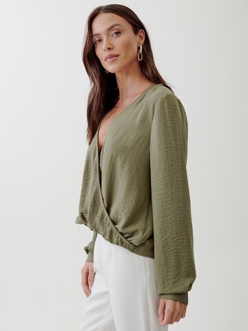 Tussah Blouse in Groen