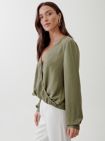 Tussah Blouse in Green