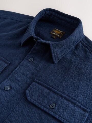 Next Regular fit Button Up Shirt in Blue