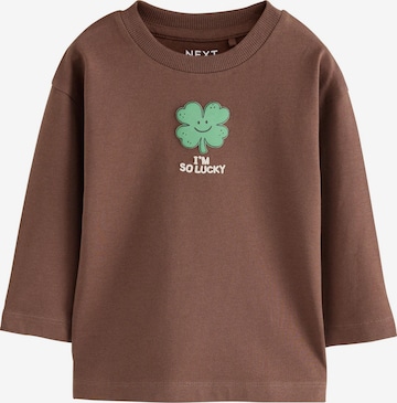 T-Shirt Next en marron : devant
