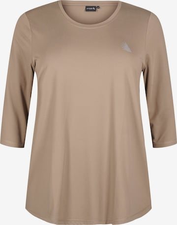 Maglia funzionale di Active by Zizzi in beige: frontale