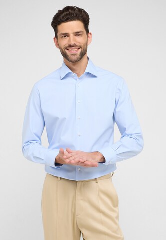 ETERNA Regular fit Zakelijk overhemd in Blauw: voorkant
