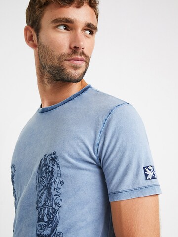 T-Shirt 'BOONE' Desigual en bleu