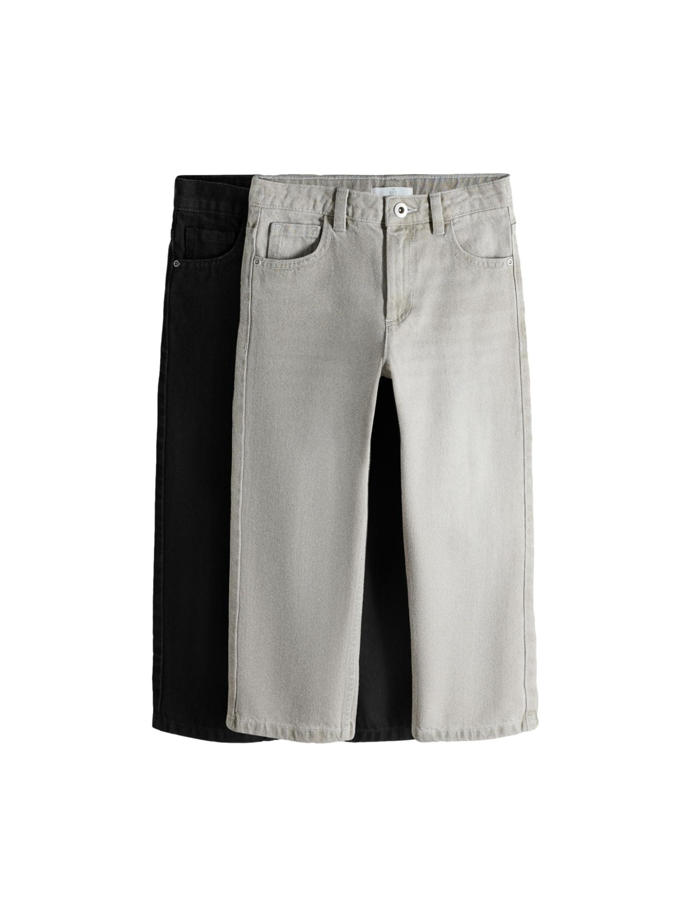 The Set Regular Jeans in Grau: Vorderseite