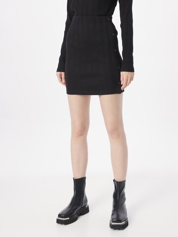 Calvin Klein Jeans Skirt in Black: front