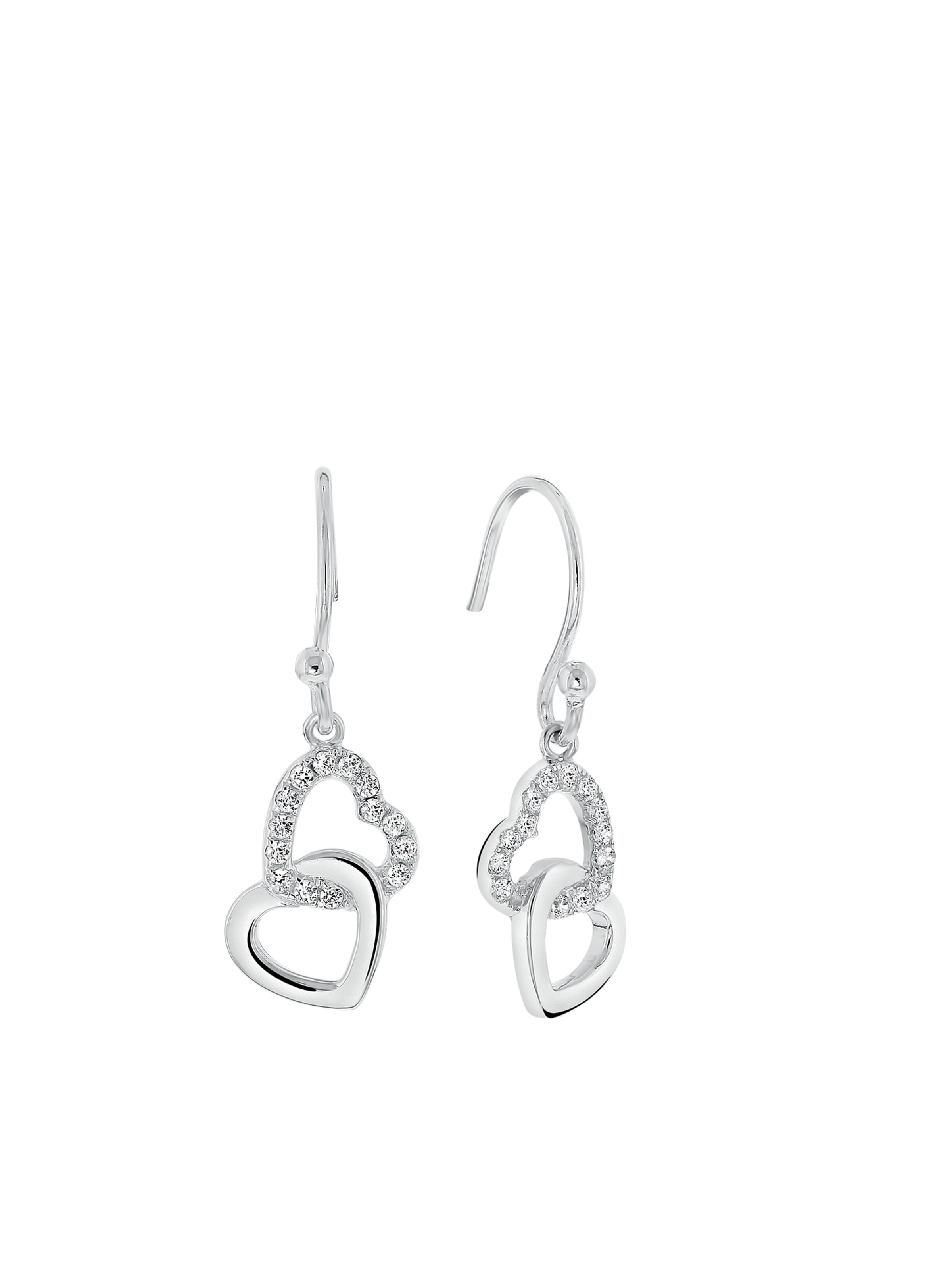 Lucardi Ohrringe in Silber: Vorderseite