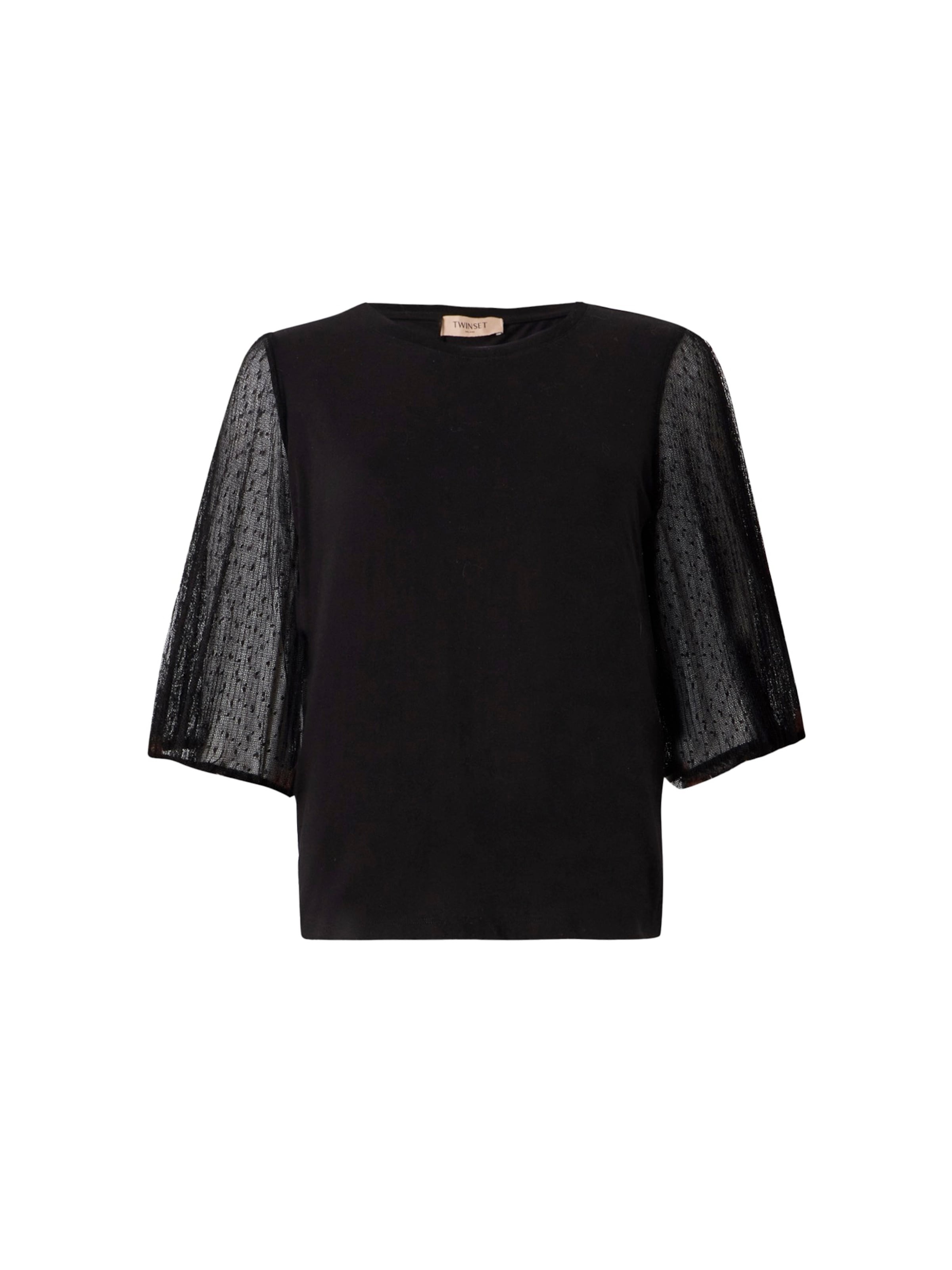 T-shirt Twinset en noir : devant