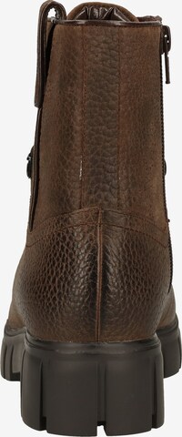 Steven New York Lace-Up Ankle Boots in Brown