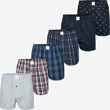 MG-1 Boxer shorts ' Classic Checks ' in Blue: front