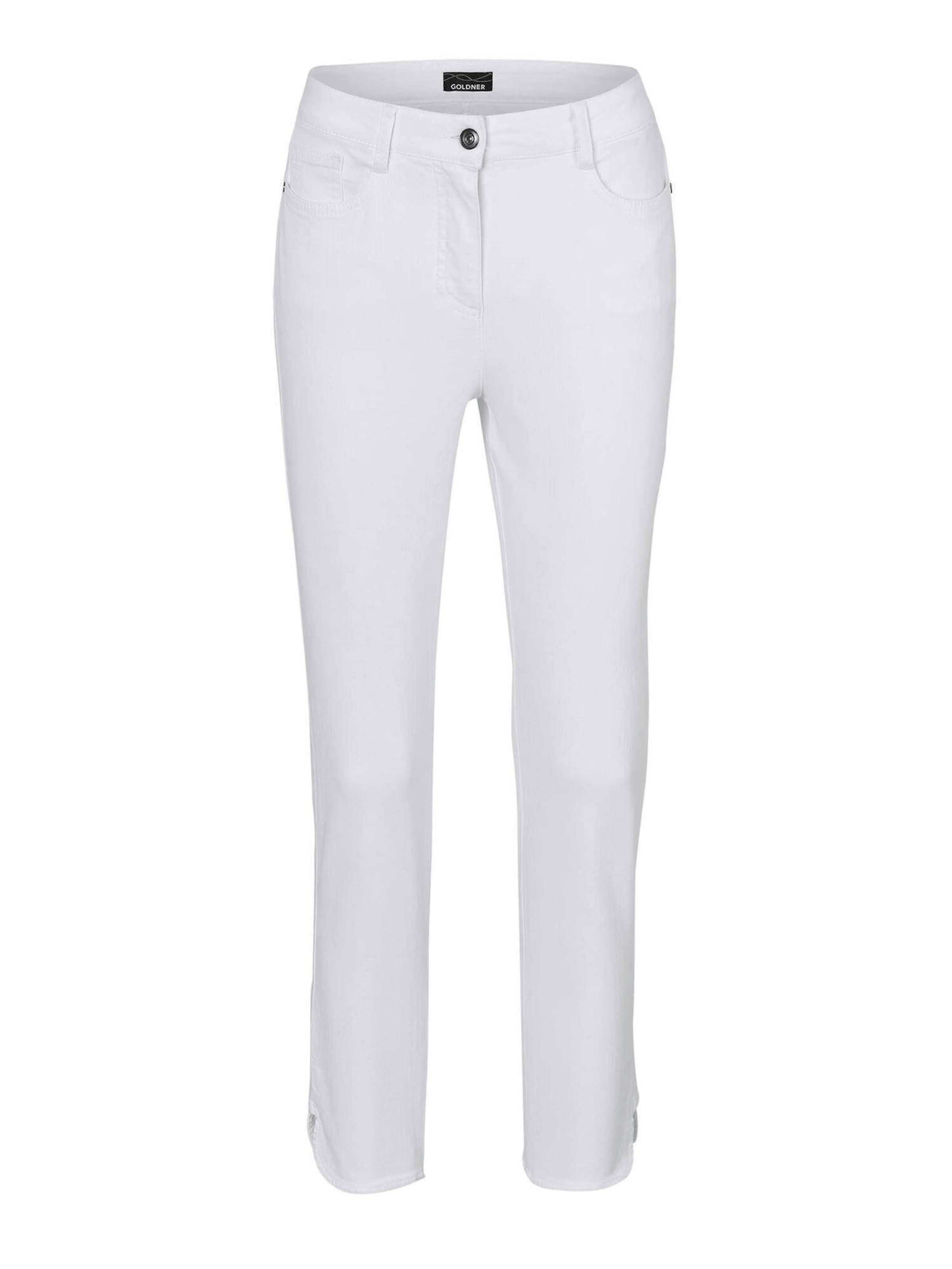 Coupe slim Pantalon Goldner en blanc : devant