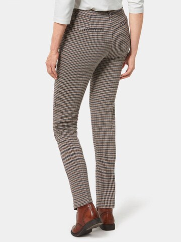 Goldner Slimfit Hose in Braun